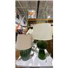 Image 3 : LARGE GROUP OF ASSORTED GREEN DECORATIVE TABLE LAMPS