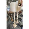 Image 2 : PAIR OF 2 WOODEN BASE FLOOR LAMPS