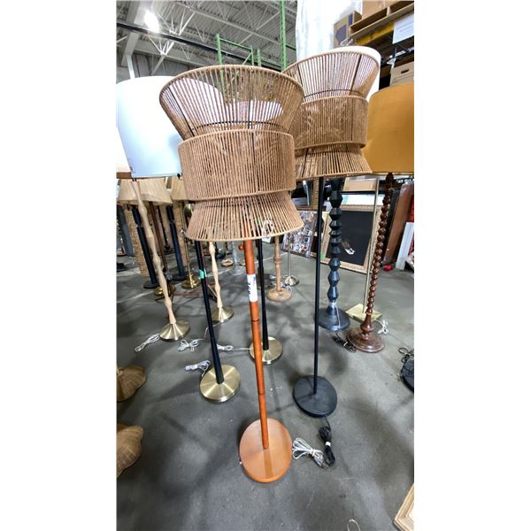 2 FLOOR LAMPS