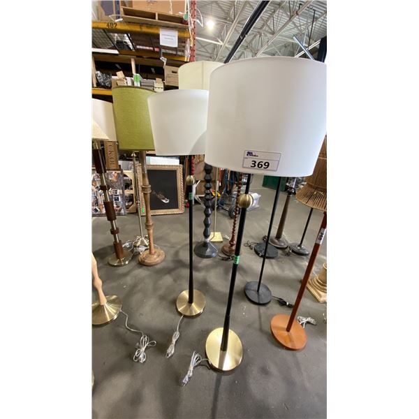 PAIR OF FLOOR LAMPS