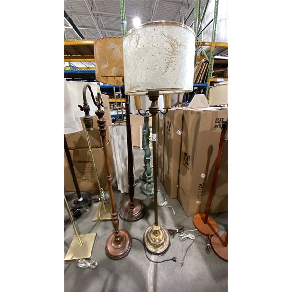 GROUP OF 3 ASSORTED FLOOR LAMPS