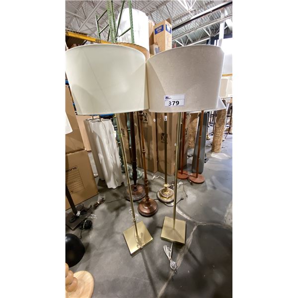 2 FLOOR LAMPS