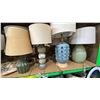 Image 3 : SHELF OF ASSORTED DECORATIVE TABLE LAMPS