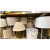 Image 3 : SHELF OF ASSORTED DECORATIVE TABLE LAMPS