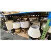Image 3 : SHELF OF ASSORTED DECORATIVE TABLE LAMPS