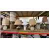 Image 1 : SHELF OF ASSORTED TABLE LAMPS