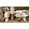 Image 3 : SHELF OF ASSORTED TABLE LAMPS