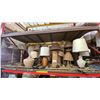 Image 1 : SHELF OF ASSORTED TABLE LAMPS