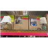 Image 3 : SHELF OF ASSORTED DESK LAMPS