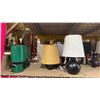Image 2 : SHELF OF ASSORTED DESK LAMPS
