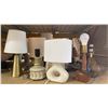 Image 4 : SHELF OF ASSORTED DESK LAMPS