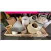 Image 3 : SHELF OF LAMP SHADES (WITH 2 ROLLING WOOD CARTS)
