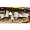 Image 1 : SHELF OF TABLE LAMPS