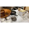 Image 4 : TEAK TRIPOD LAMP, STONE SALAD BOWL, DISCO BALLS AND MORE