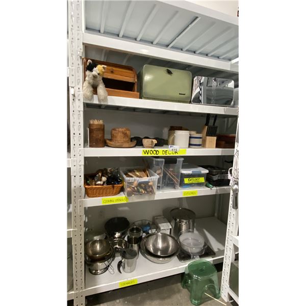 BREAD BOXES, COLANDERS AND STAINLESS STEEL BOWLS, CUTLERY AND MORE