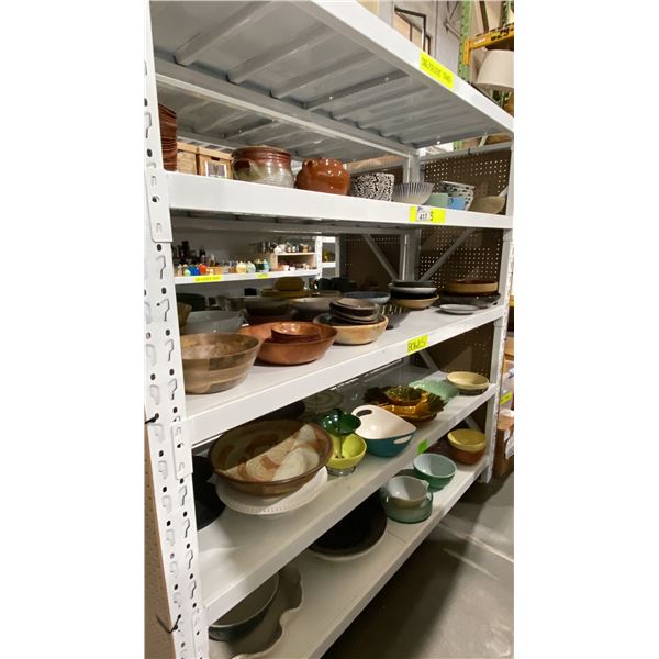 LARGE ASSORTMENT OF SERVING BOWLS AND SALAD BOWLS