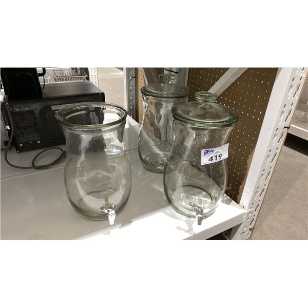 3 MATCHING BEVERAGE DISPENSERS