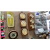Image 2 : ASSORTED CLOCKS, BAROMETERS AND SEWING EQUIPMENT