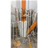 Image 1 : LARGE ASSORTMENT OF FREESTANDING COAT RACKS AND FULL LENGTH MIRROR
