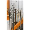 Image 2 : LARGE ASSORTMENT OF FREESTANDING COAT RACKS AND FULL LENGTH MIRROR