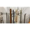 Image 3 : LARGE ASSORTMENT OF FREESTANDING COAT RACKS AND FULL LENGTH MIRROR