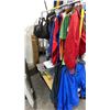 Image 1 : GARMENT RACK WITH ASSORTED JACKETS, SPORTSWEAR AND MORE