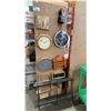 Image 1 : GROUP OF ASSORTED CLOCKS & WALL RACKS