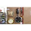 Image 2 : GROUP OF ASSORTED CLOCKS & WALL RACKS