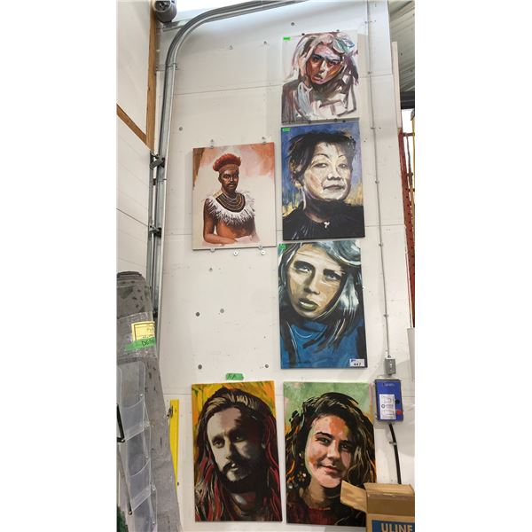 GROUP OF 7 LARGE ART PRINTS