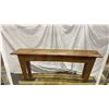 Image 2 : RUSTIC PINE PLANK TOP HARVEST TABLE