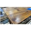 Image 3 : RUSTIC PINE PLANK TOP HARVEST TABLE