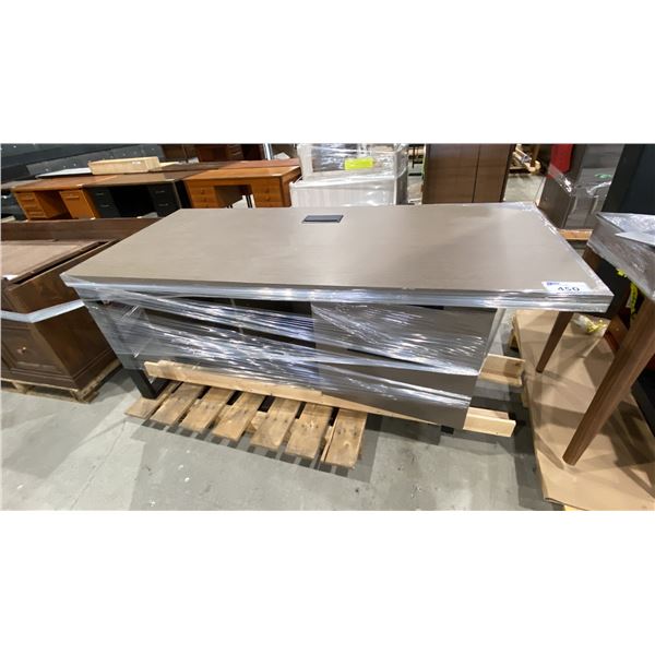 2 DRAWER GREY DESK