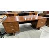 Image 1 : MID CENTURY MODERN 5 DRAWER DESK WITH CHROME HANDLES