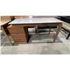Image 1 : MODERN 3 DRAWER DESK WITH MARBLE LOOK TOP
