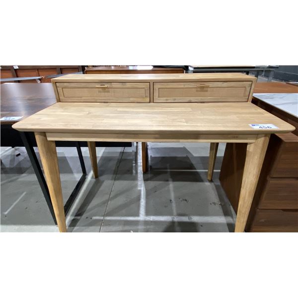 LIGHT WOOD 2 DRAWER DESK
