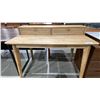 Image 1 : LIGHT WOOD 2 DRAWER DESK