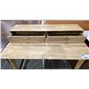 Image 2 : LIGHT WOOD 2 DRAWER DESK