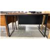 Image 2 : WOOD TOP BLACK METAL FRAMED TABLE/DESK