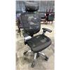 Image 1 : BLACK ADJUSTABLE MOBILE HIGH BACK OFFICE CHAIR