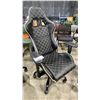 Image 1 : BLACK ADJUSTABLE MOBILE HIGH BACK OFFICE CHAIR