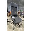 Image 1 : BLACK ADJUSTABLE MOBILE HIGH BACK OFFICE CHAIR