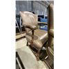Image 3 : 2 MATCHING LEATHER AND WOOD ARM CHAIRS