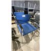 Image 1 : 2 MATCHING FABRIC AND METAL CLIENT CHAIRS
