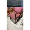 Image 3 : 2 MATCHING WOOD AND FABRIC CLIENT CHAIRS