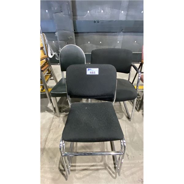 4 ASSORTED CLIENT CHAIRS