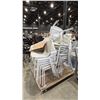 Image 1 : PALLET OF STACKING METAL BASE PLASTIC CHAIRS