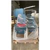 Image 1 : PALLET OF STACKING METAL BASE PLASTIC CHAIRS