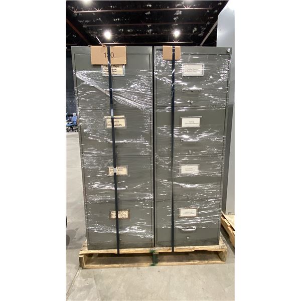 3 JOHL 4 DRAWER FILING CABINETS