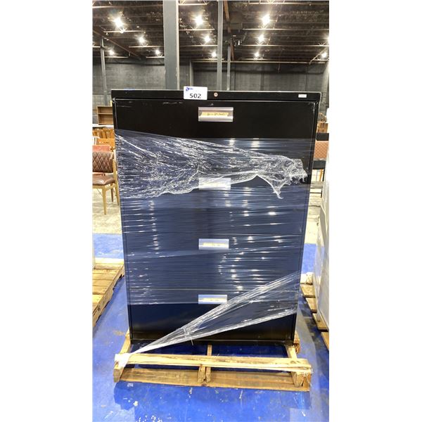 2 BLACK HON 4 DRAWER FILING CABINETS