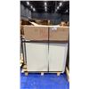 Image 2 : 4 WOOD TOP METAL OFFICE SHELVES